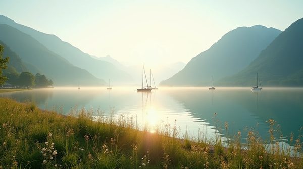 Camping au lac du bourget : l'évasion nature entre montagnes et eaux turquoise